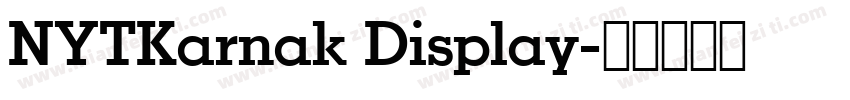 NYTKarnak Display字体转换